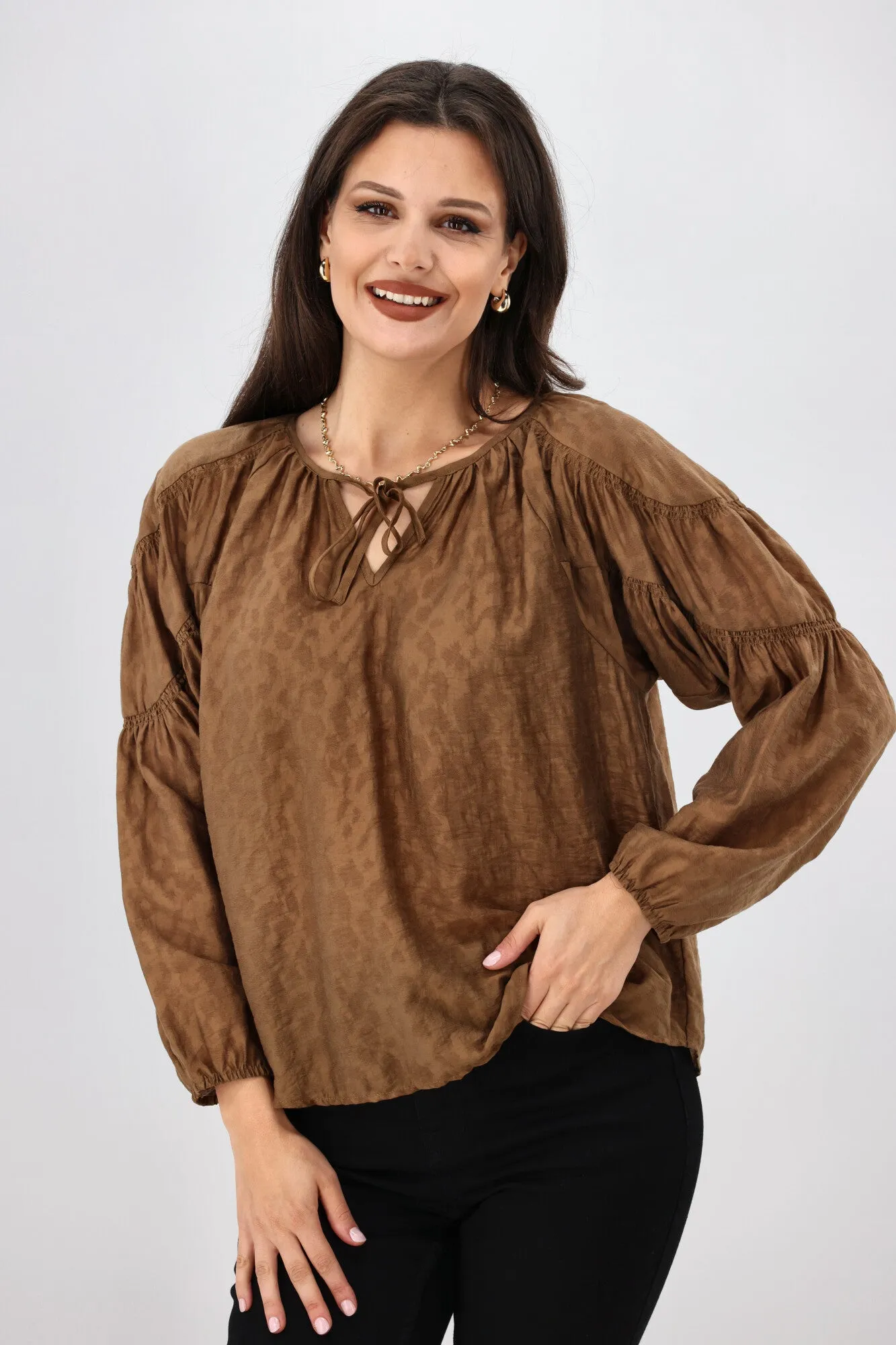 Gloss The Label Harley Batwing Top Toffee sold by Shine On product image thumbnail 2