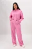 Rebel Club Flock Scribble Heart Hoodie Pink Wash sold by Shine On