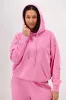Rebel Club Flock Scribble Heart Hoodie Pink Wash sold by Shine On