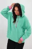 Rebel Club Lucy Striped Hoodie Green sold by Shine On