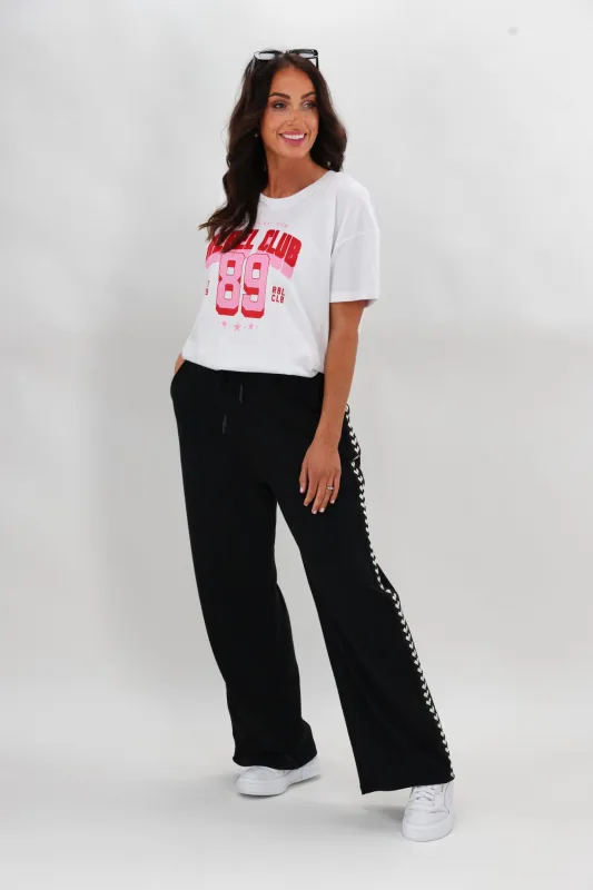 Rebel Club Trackside Pant Black sold by Shine On