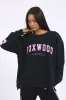 Foxwood Interval Crew Black W/ Neon Pink sold by Shine On