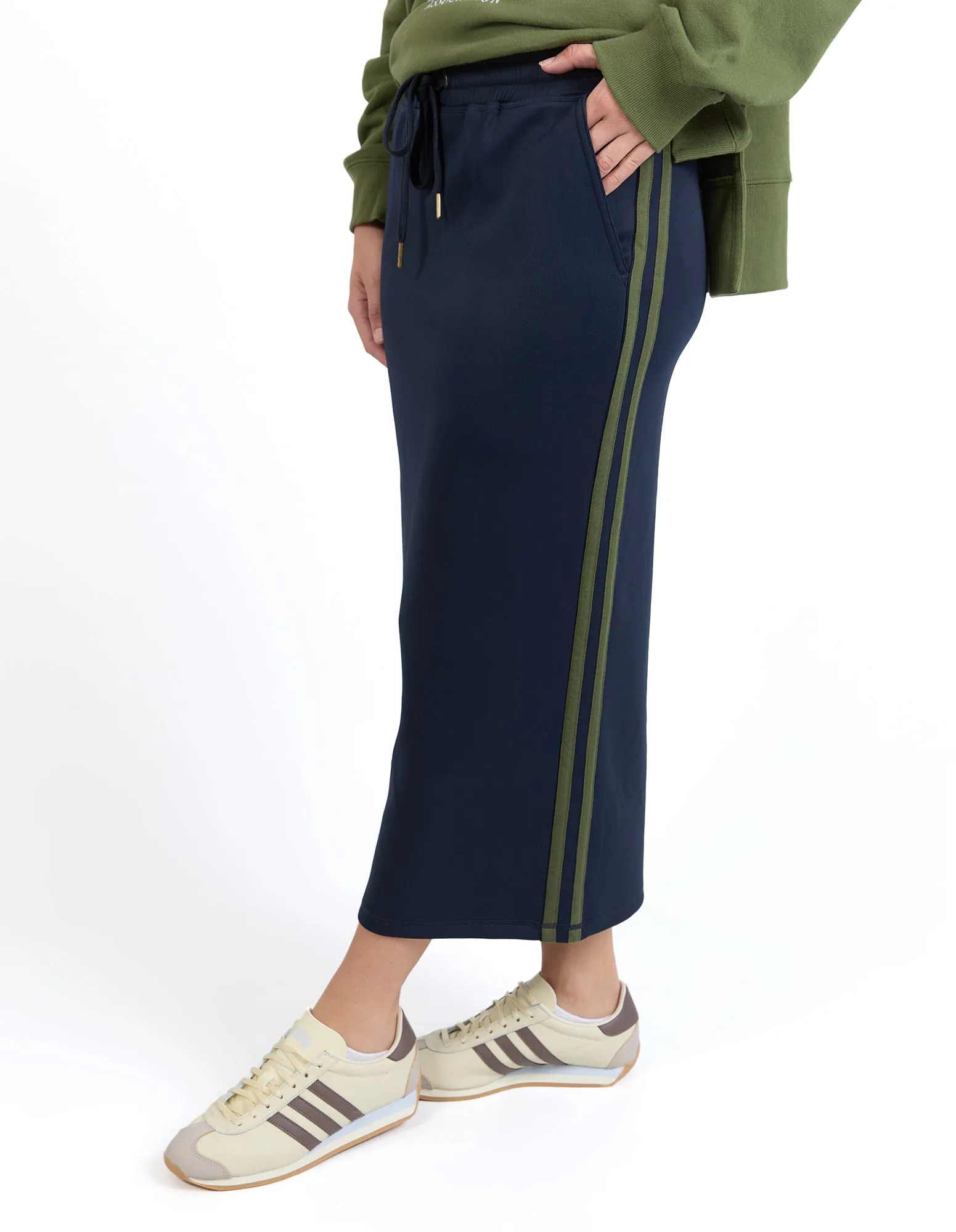 Foxwood Juno Skirt Navy With Green sold by Shine On product image thumbnail 2