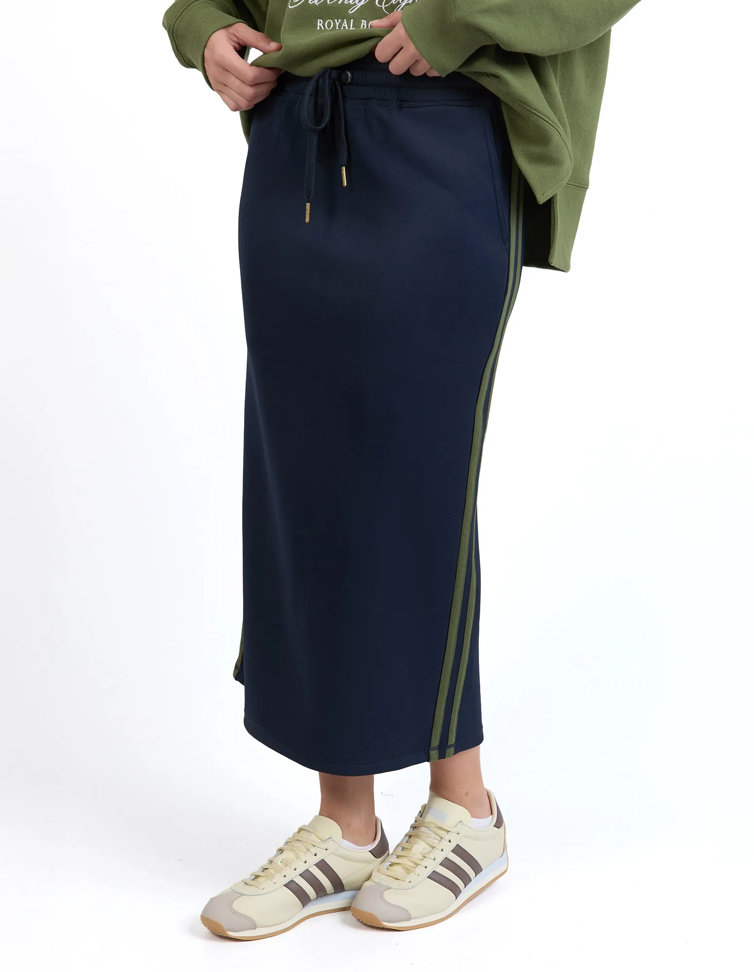 Foxwood Juno Skirt Navy With Green sold by Shine On product image thumbnail 5