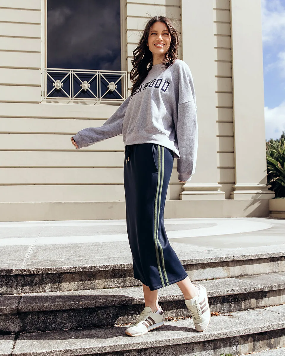 Foxwood Juno Skirt Navy With Green sold by Shine On