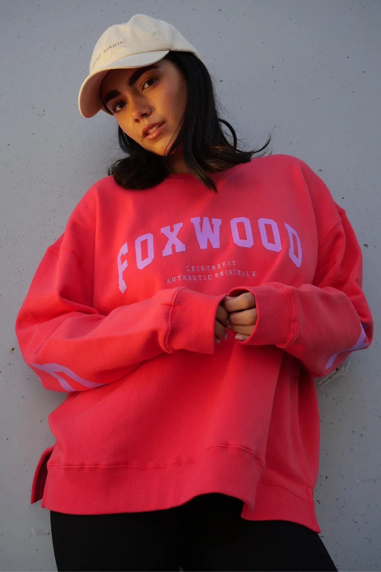 Foxwood Interval Crew Raspberry with Neon Lilac sold by Shine On product image thumbnail 2