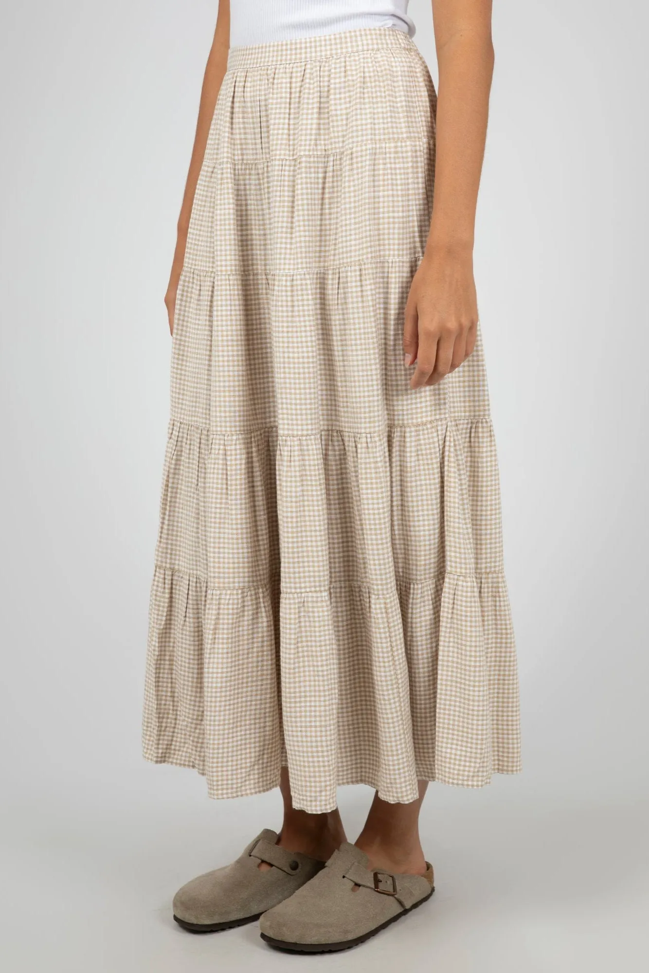 All About Eve Hampton Maxi Skirt Oat sold by Shine On product image thumbnail 2