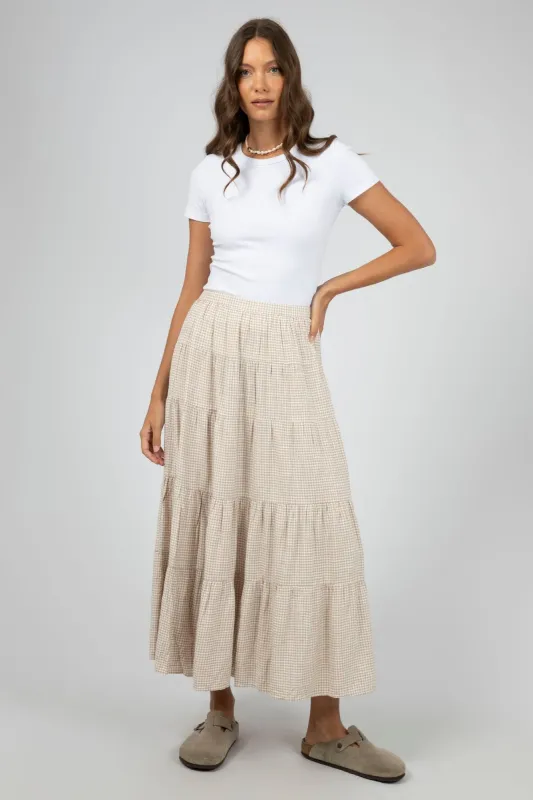 All About Eve Hampton Maxi Skirt Oat sold by Shine On