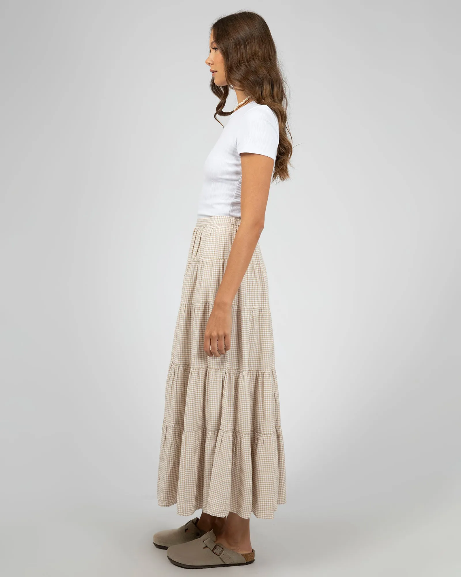 All About Eve Hampton Maxi Skirt Oat sold by Shine On product image thumbnail 4