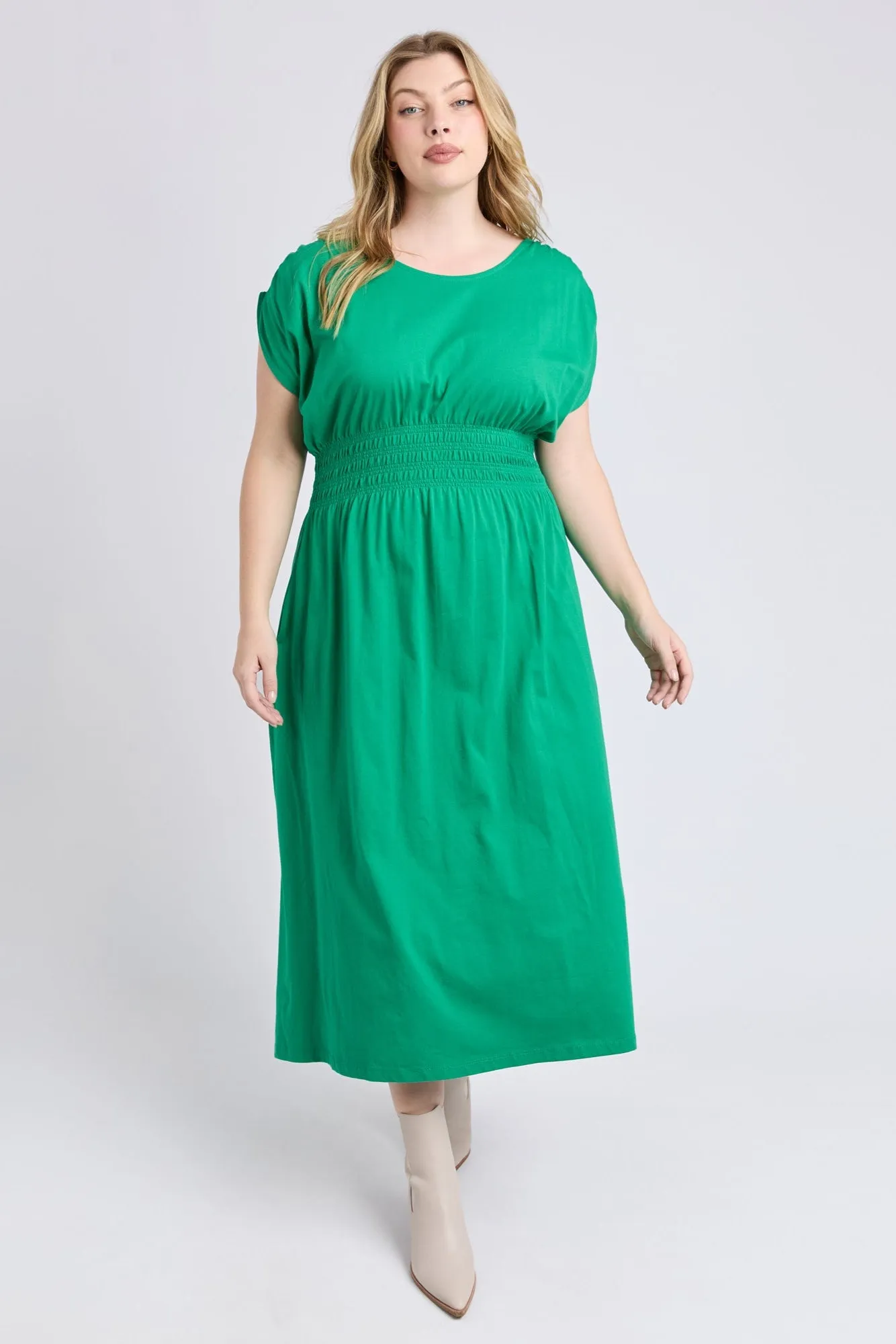 Elm Nelle Midi Dress Pine Green sold by Shine On product image thumbnail 2