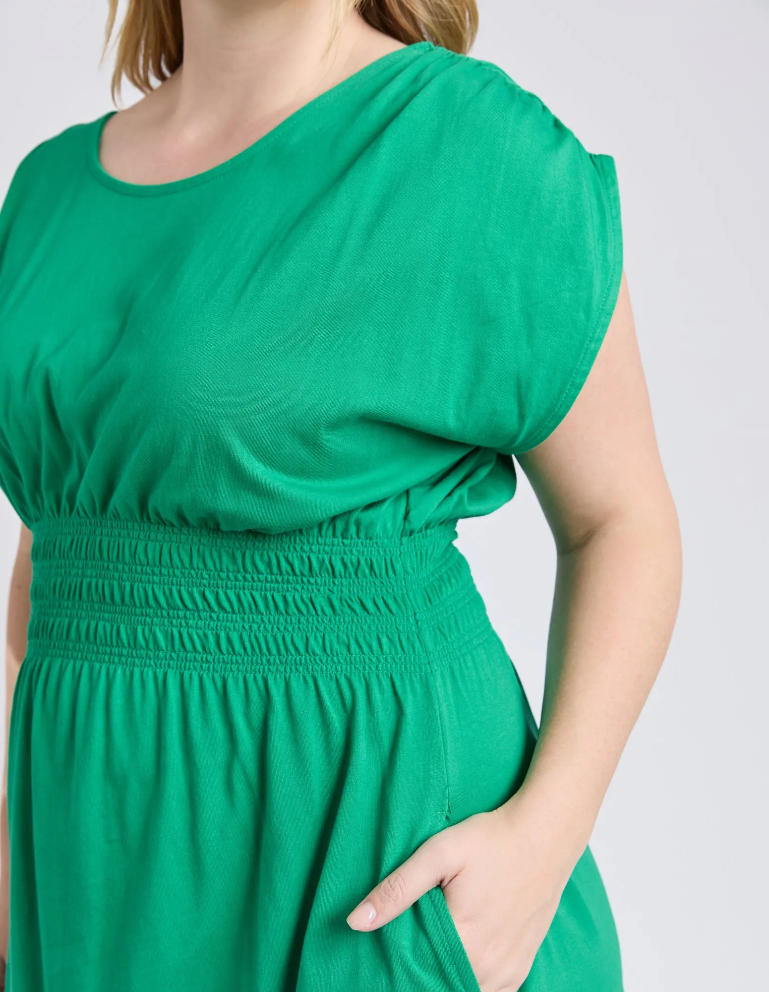 Elm Nelle Midi Dress Pine Green sold by Shine On product image thumbnail 5