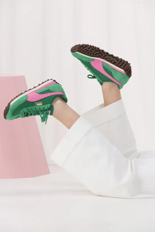 Puma Easy Rider Vintage Archive Green Poised Pink sold by Shine On