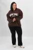 All About Eve NYC Sports Relaxed Crew Brown sold by Shine On