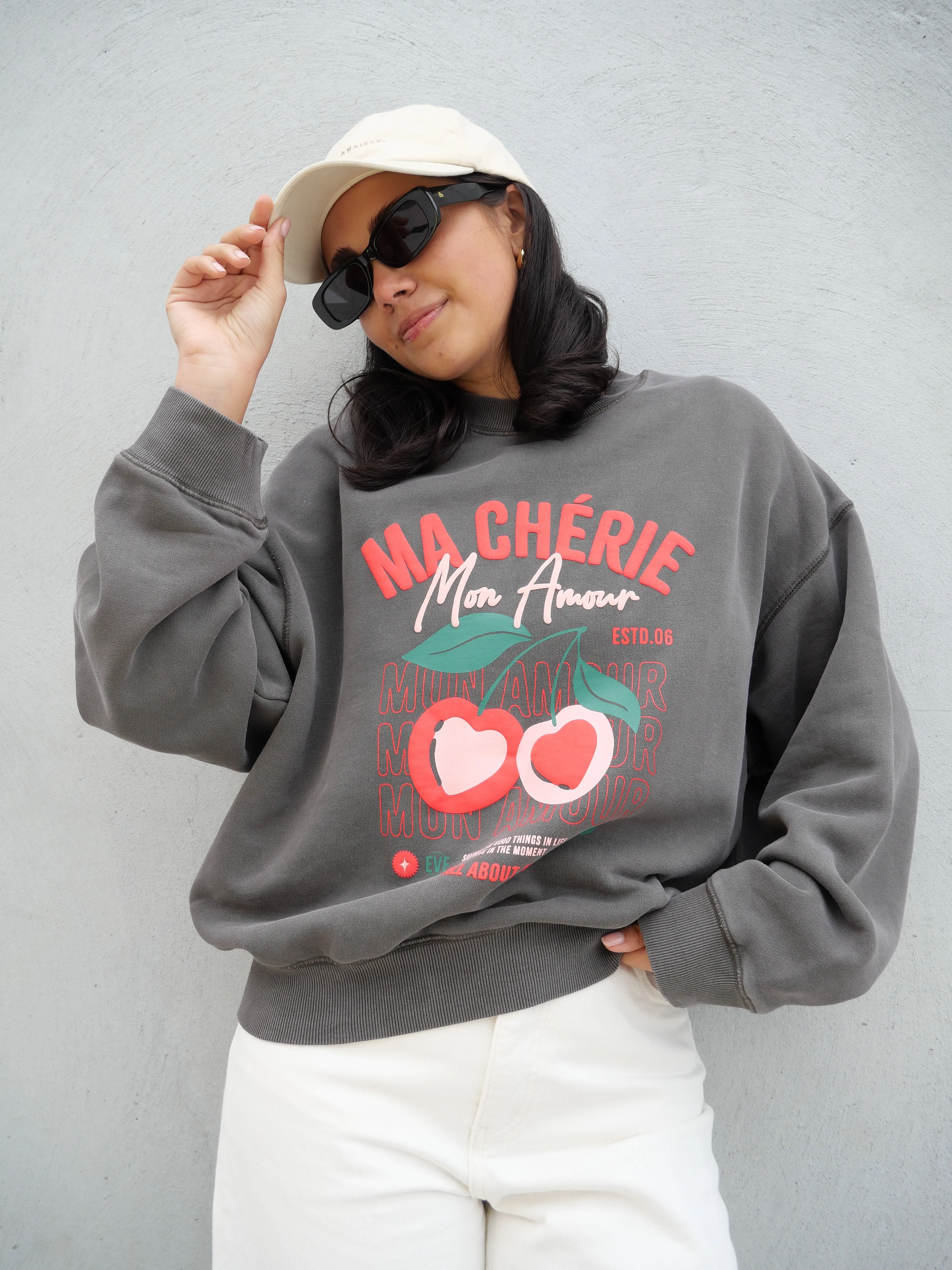 All About Eve Cherry Box Crew Charcoal sold by Shine On product image thumbnail 5