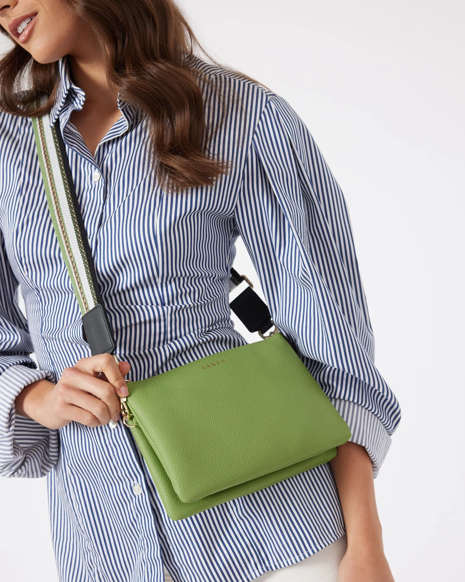 Saben Feature Strap Webbing Multi Green sold by Shine On product image thumbnail 3