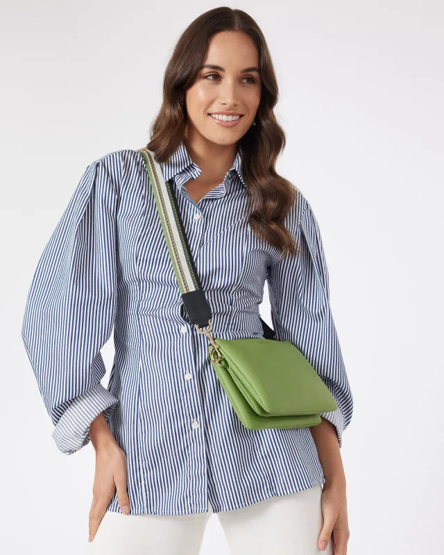 Saben Feature Strap Webbing Multi Green sold by Shine On