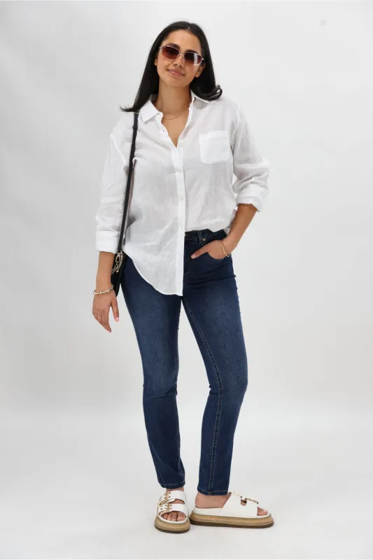 Betty Basics Electra Skinny Jean Blue sold by Shine On