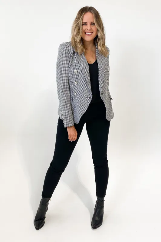 Leoni Hayden Blazer Black White sold by Shine On