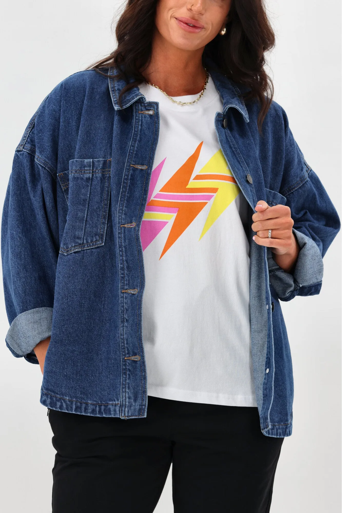 Rebel Club Bolted Tee White sold by Shine On product image thumbnail 5