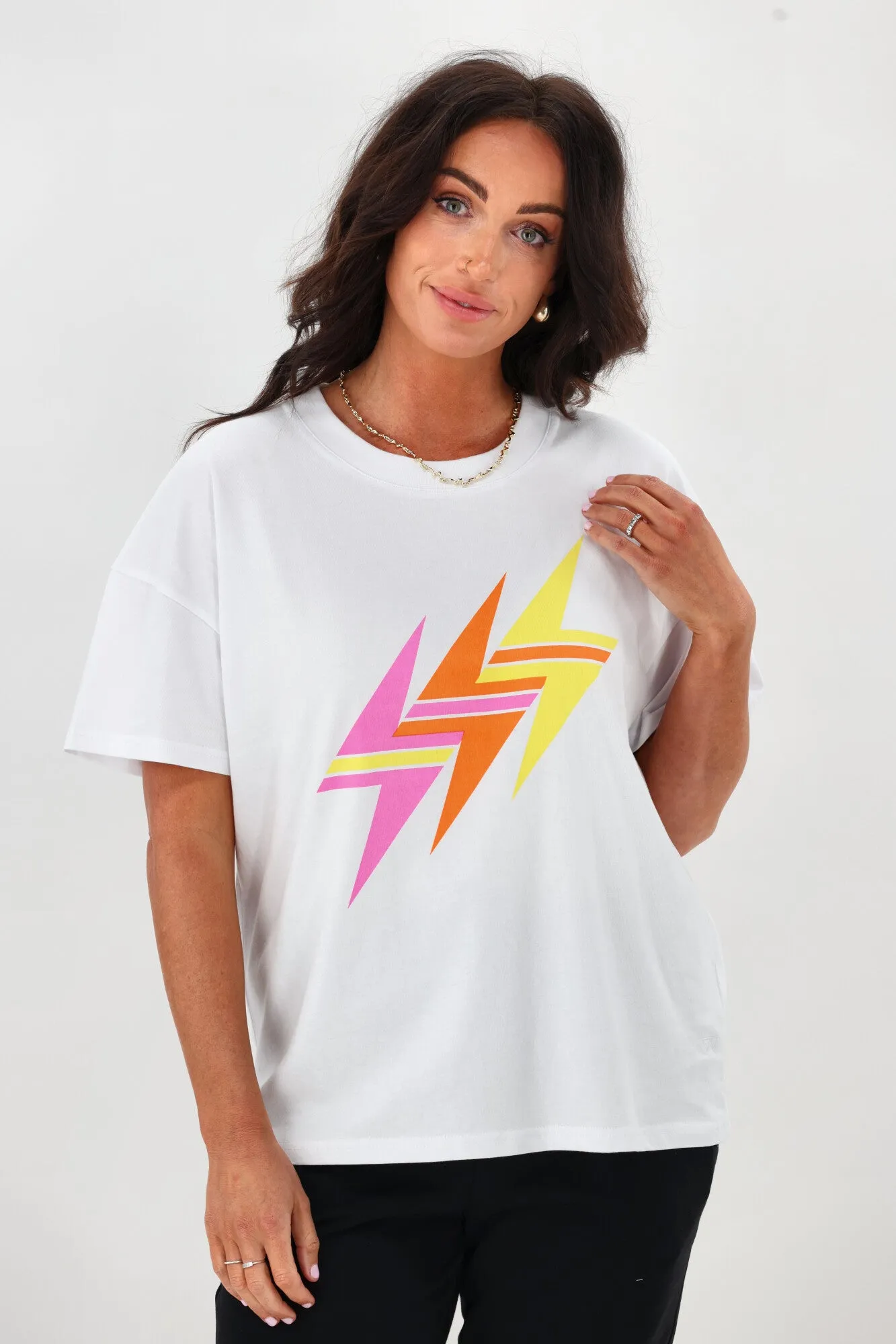 Rebel Club Bolted Tee White sold by Shine On product image thumbnail 2