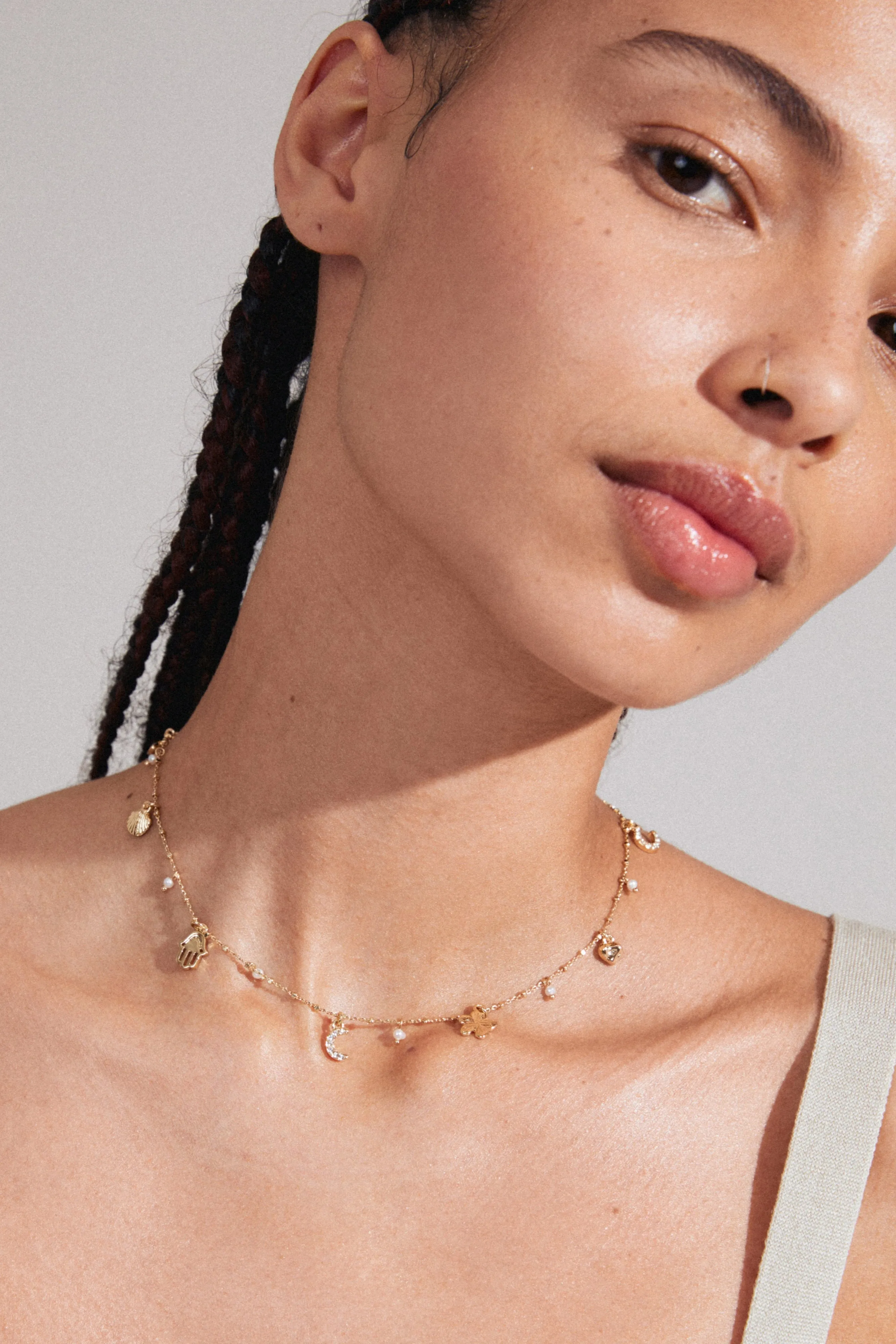 Pilgrim Prucence Recycled Necklace Gold Plated sold by Shine On