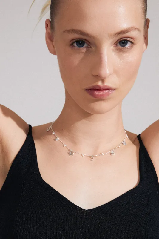 Pilgrim Prucence Recycled Necklace Silver Plated sold by Shine On
