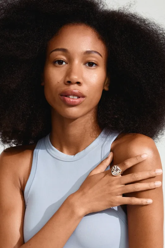 Pilgrim Luca Recycled Ring Silver Plated sold by Shine On