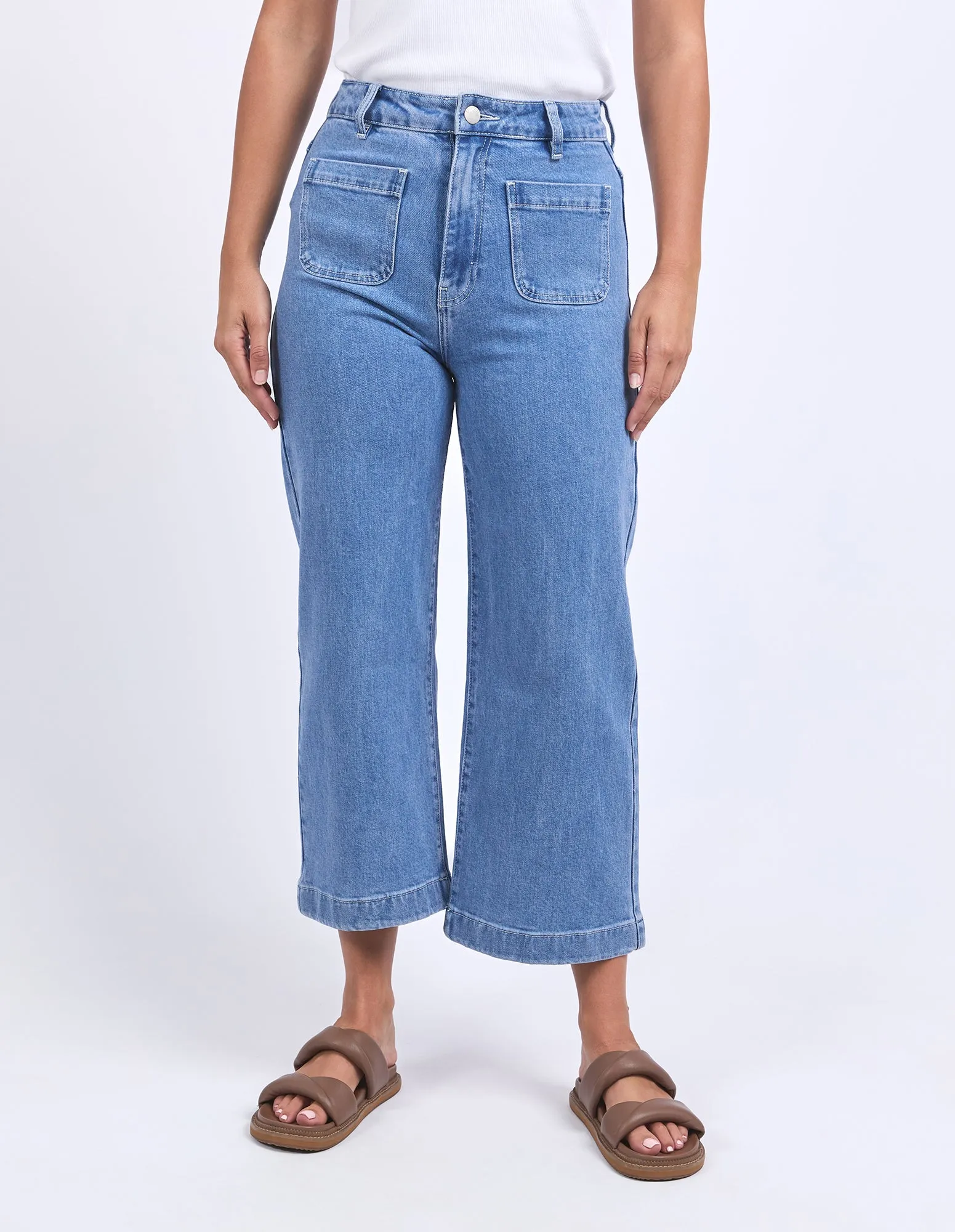 Foxwood Sarah Crop Jean Light Blue sold by Shine On product image thumbnail 3