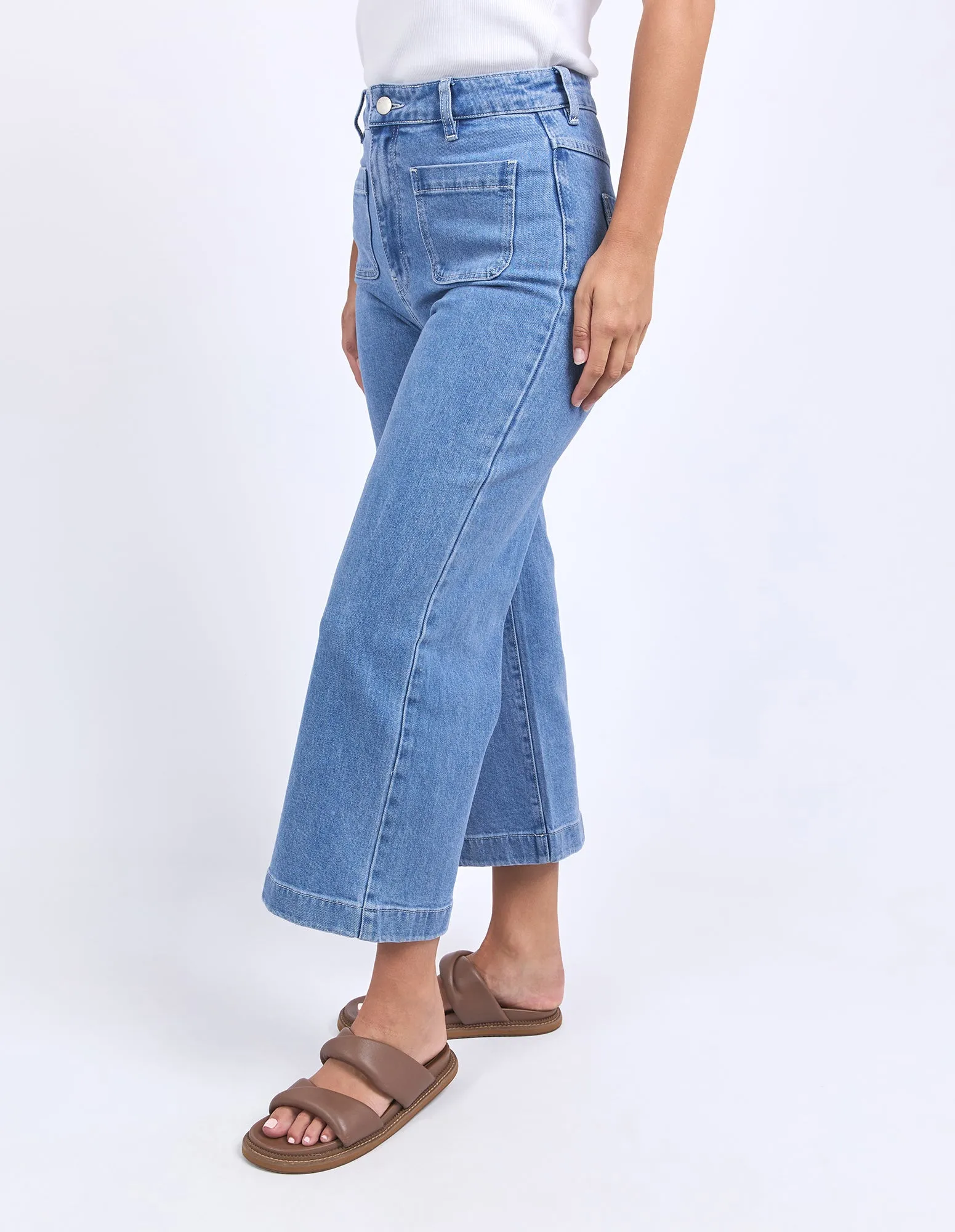 Foxwood Sarah Crop Jean Light Blue sold by Shine On product image thumbnail 4