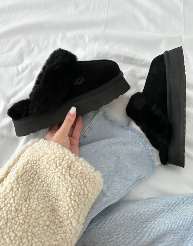 Ugg Disquette Slide Black sold by Shine On