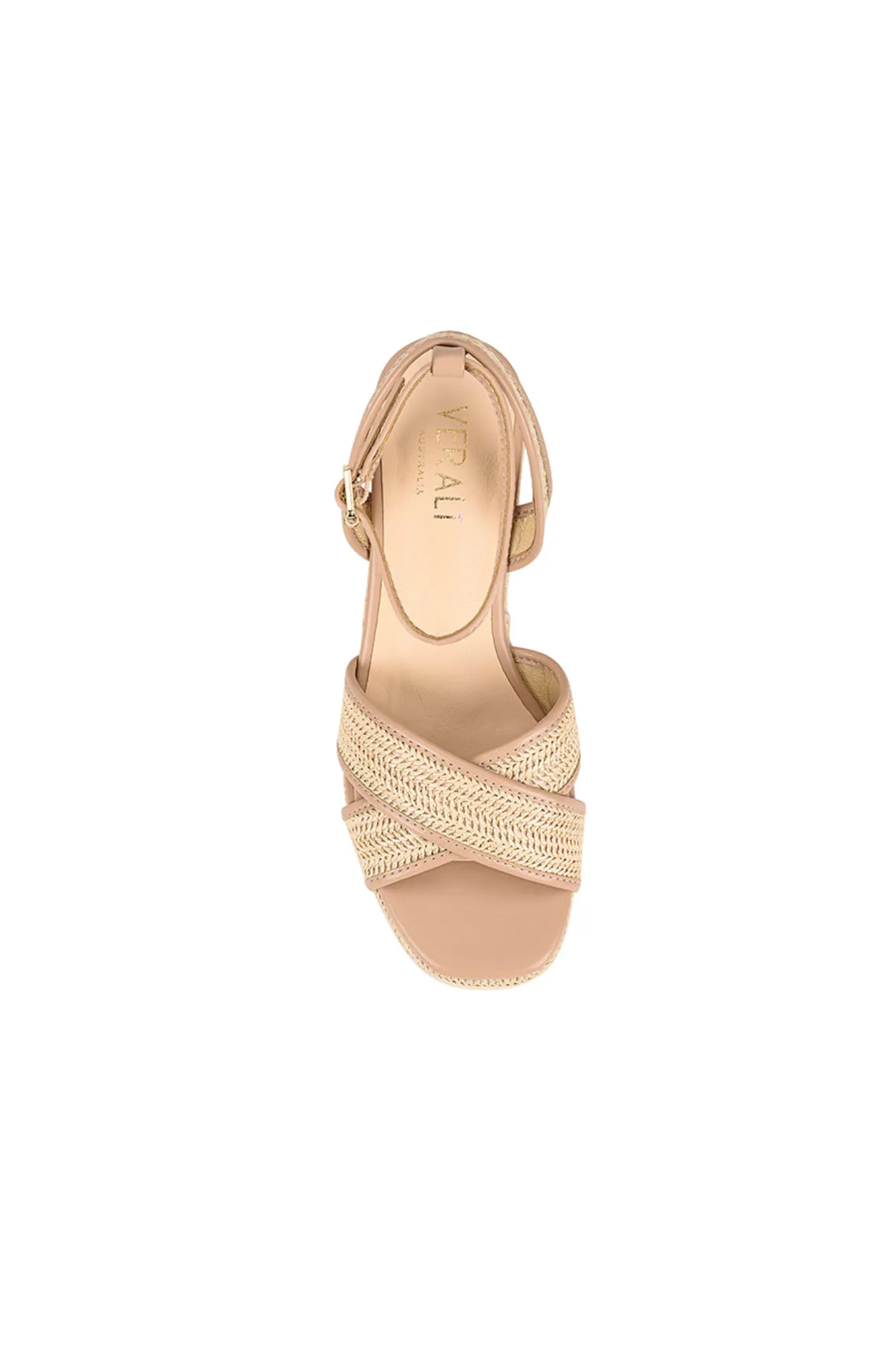 Verali Callipo Wedge Heel Beige Raffia sold by Shine On product image thumbnail 2
