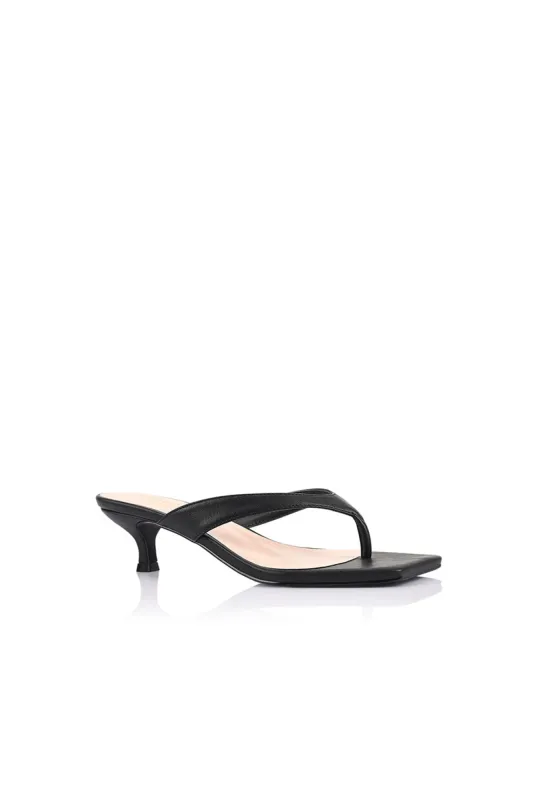 Verali Martha Heel Black Smooth sold by Shine On
