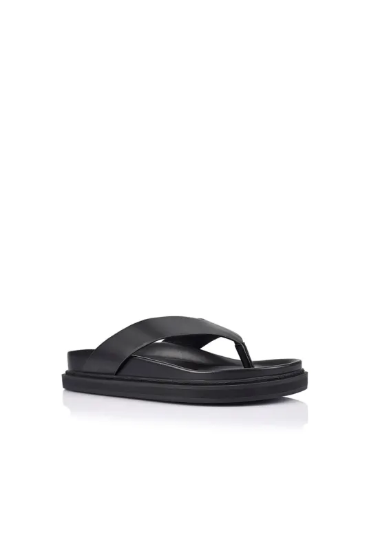 Verali Bridget Jandal Black sold by Shine On