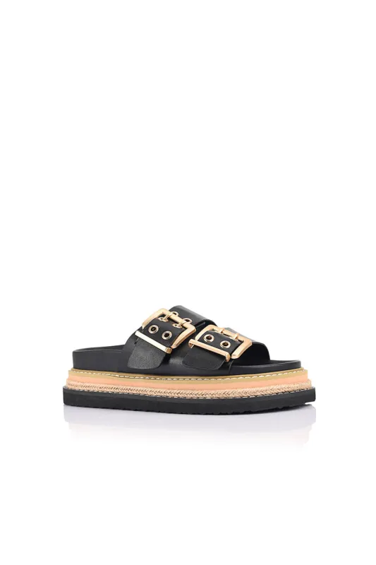 Verali Thatcher Sandal Black sold by Shine On