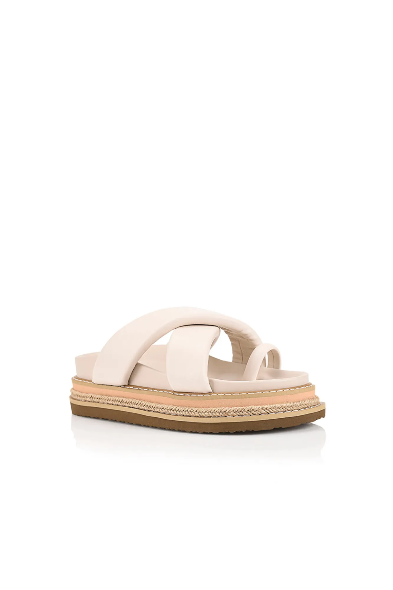 Verali Thelma Sandal Bone White sold by Shine On