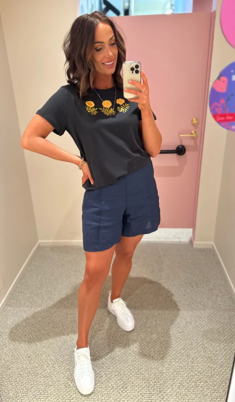 Stella + Gemma Fiore Boxed Tee Black sold by Shine On