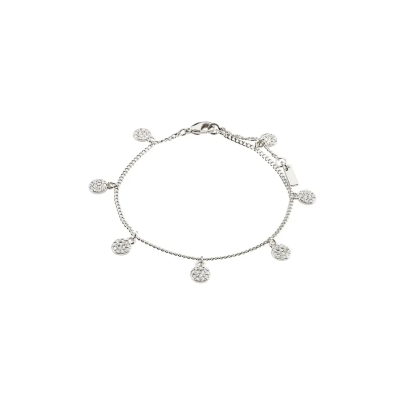 Pilgrim Pilgrim Chayenne Recycled Crystal Bracelet Silver made by Pilgrim