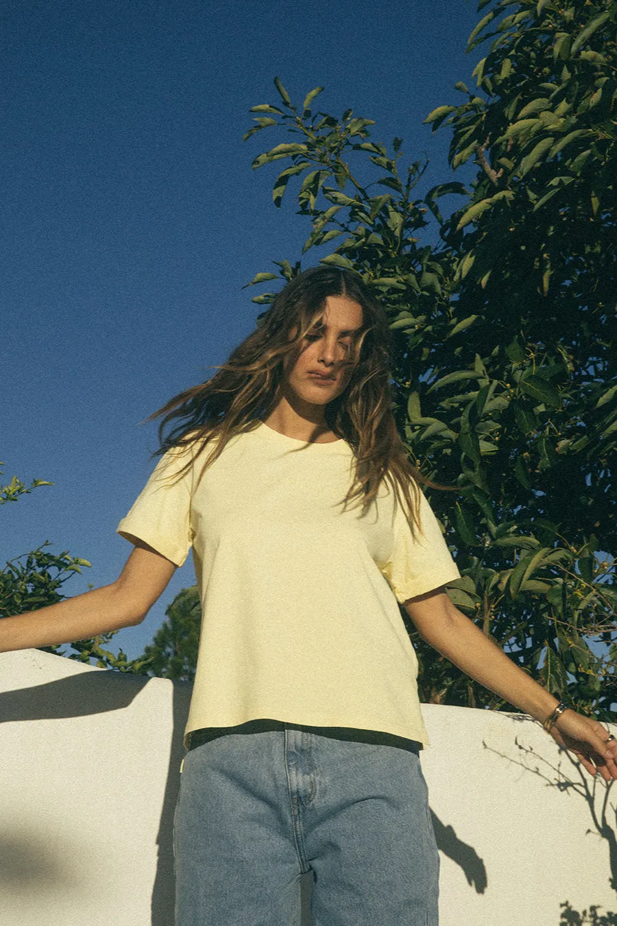 All About Eve AAE Washed Tee Lemon sold by Shine On