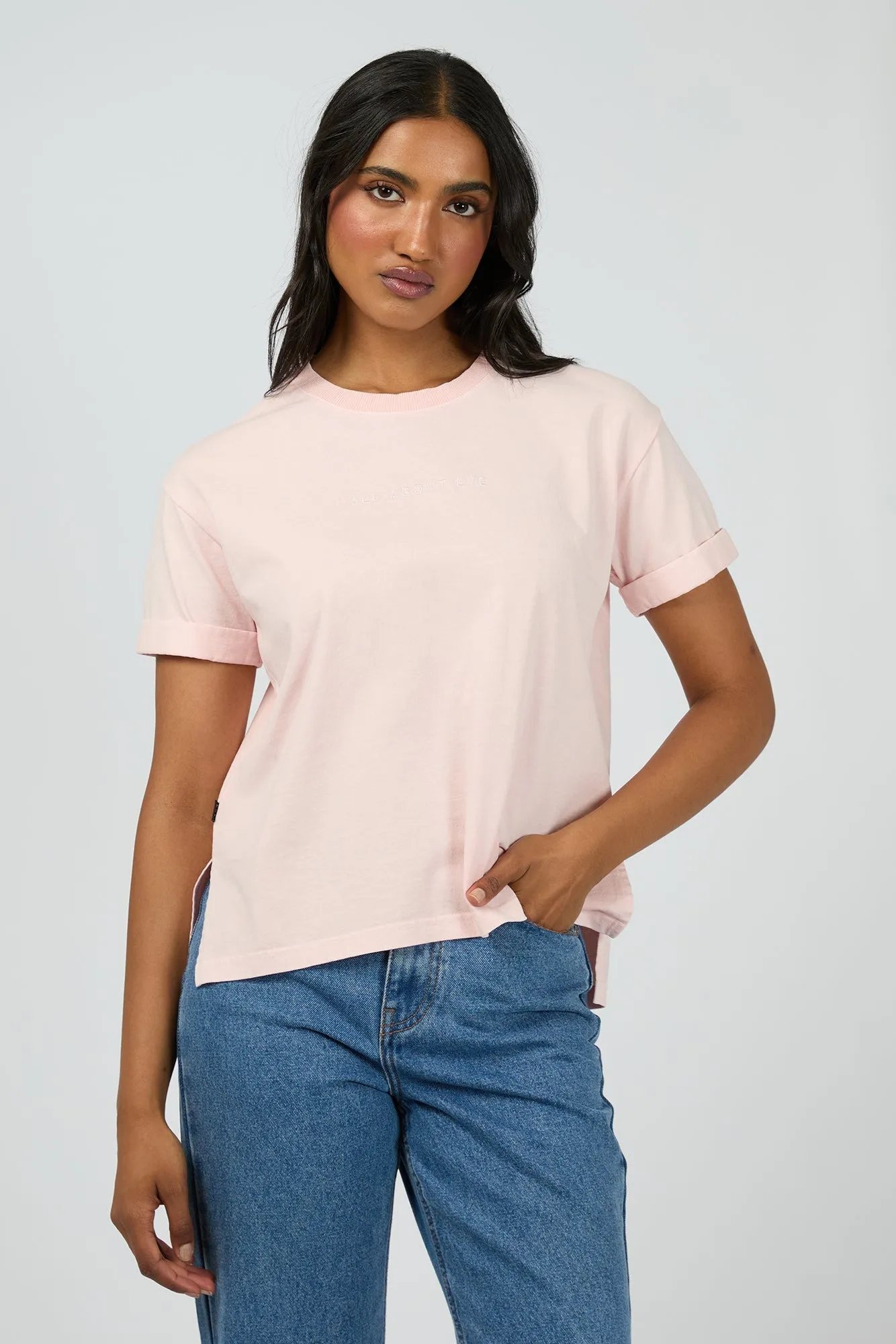 All About Eve AAE Washed Tee Light Pink sold by Shine On