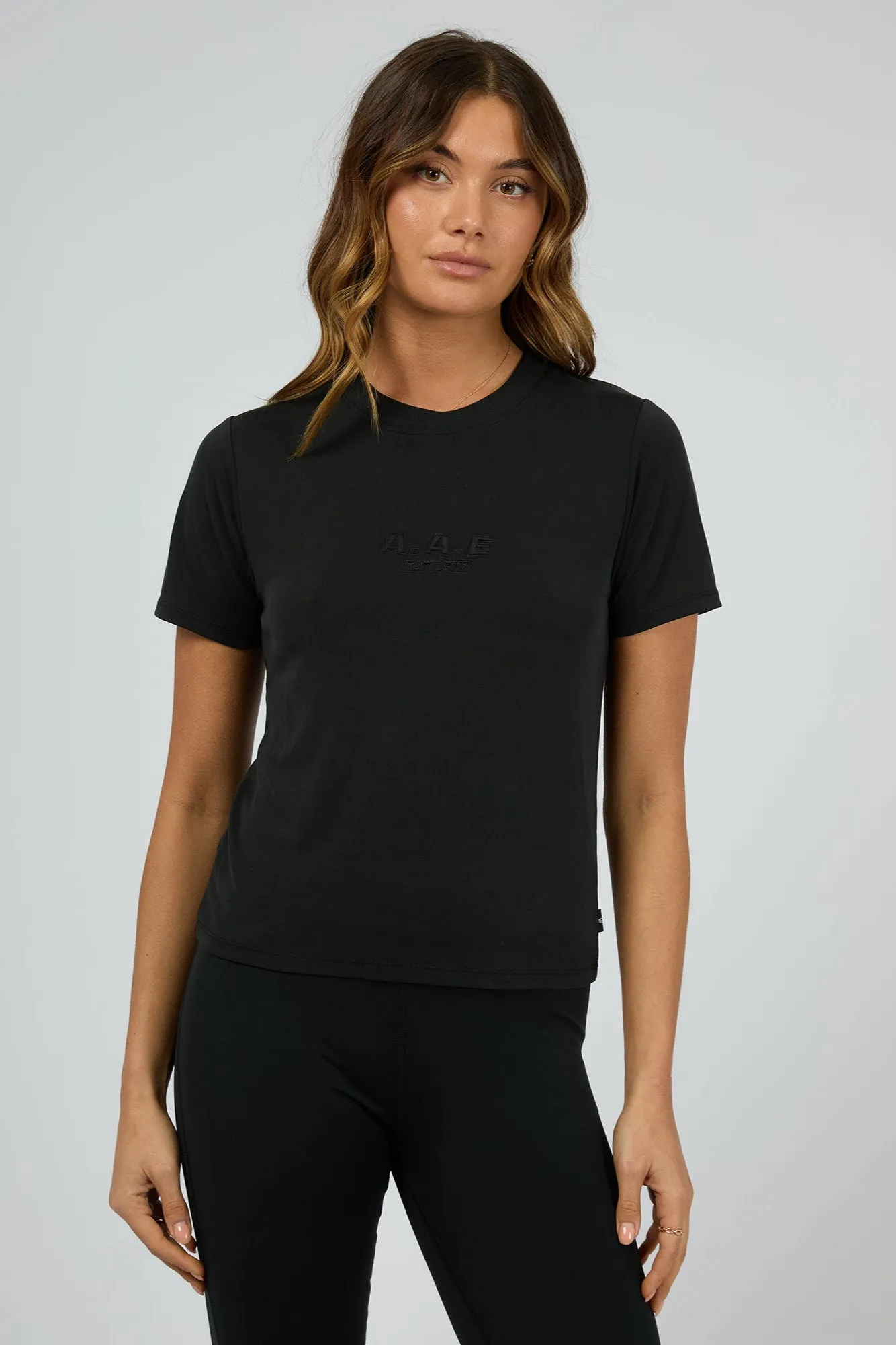 All About Eve Luxe Active Tee Black sold by Shine On