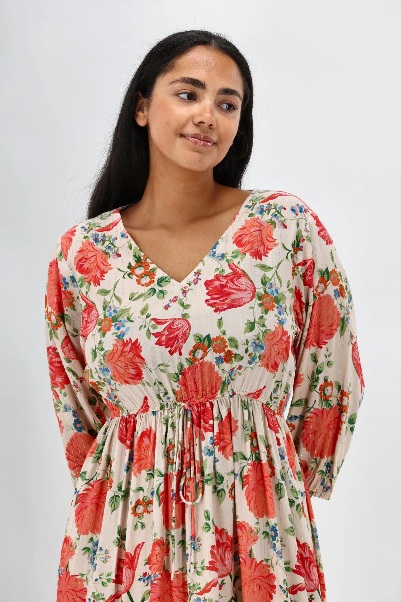 Sunday Boho Lia Dress Print Floral Metallic sold by Shine On product image thumbnail 3