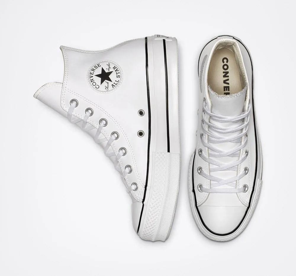 Converse Chuck Taylor All Star Lift Leather High White sold by Shine On product image thumbnail 2