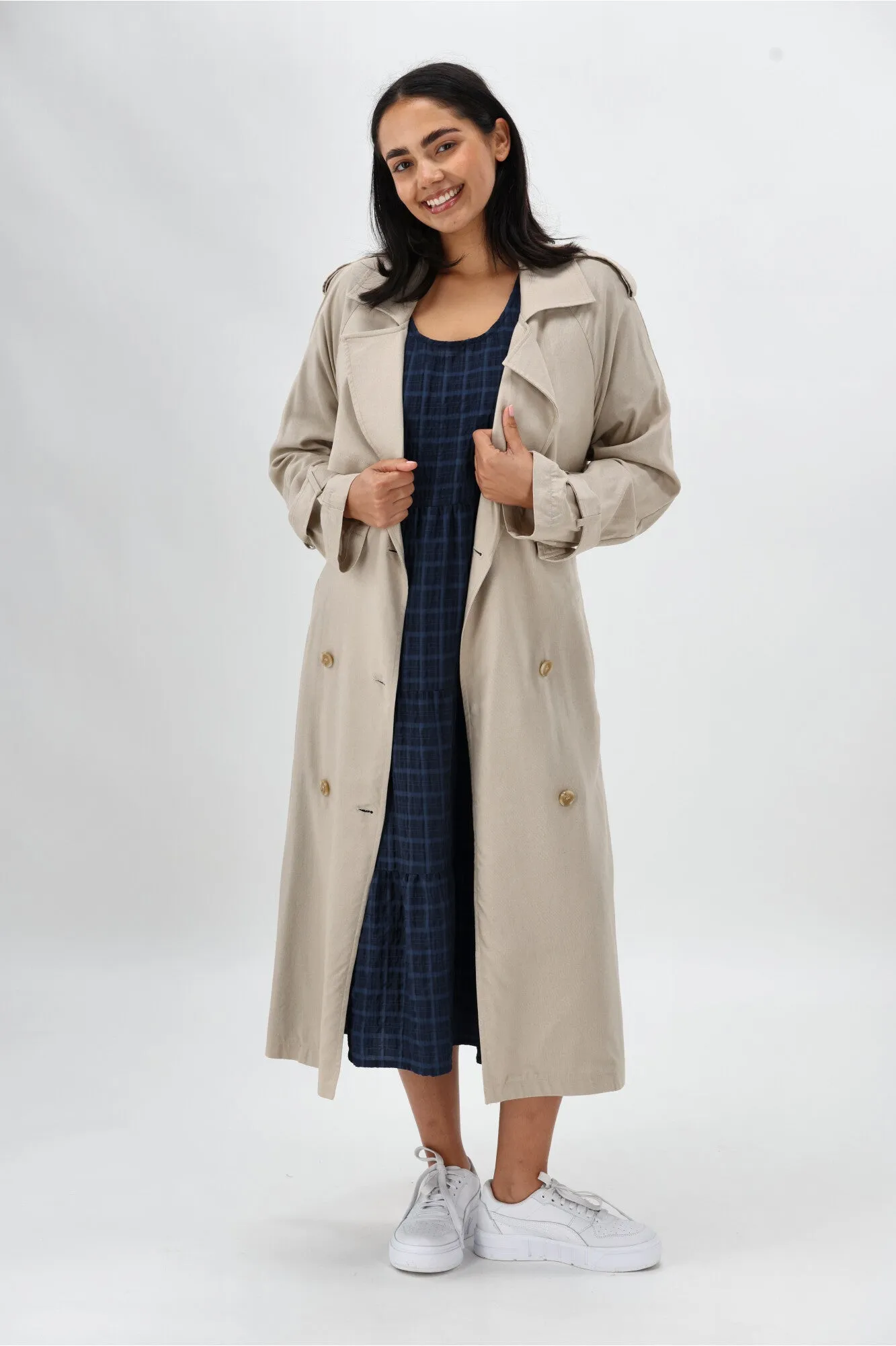 Shine On Label Odessa Tiered Midi Dress Dark Blue sold by Shine On product image thumbnail 2