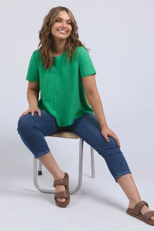 Elm Melrose Top Spring Green sold by Shine On