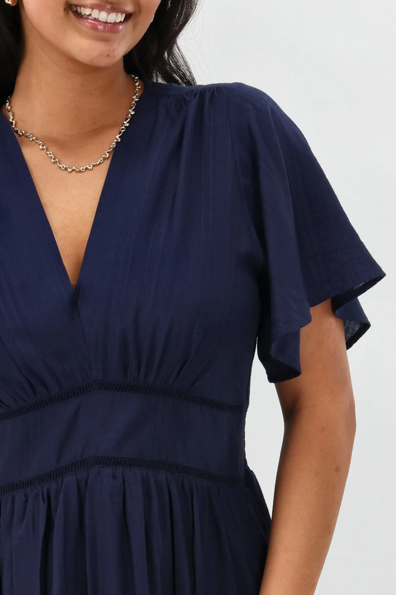 Gloss The Label Khyla Ladder Lace Dress Midnight sold by Shine On product image thumbnail 3