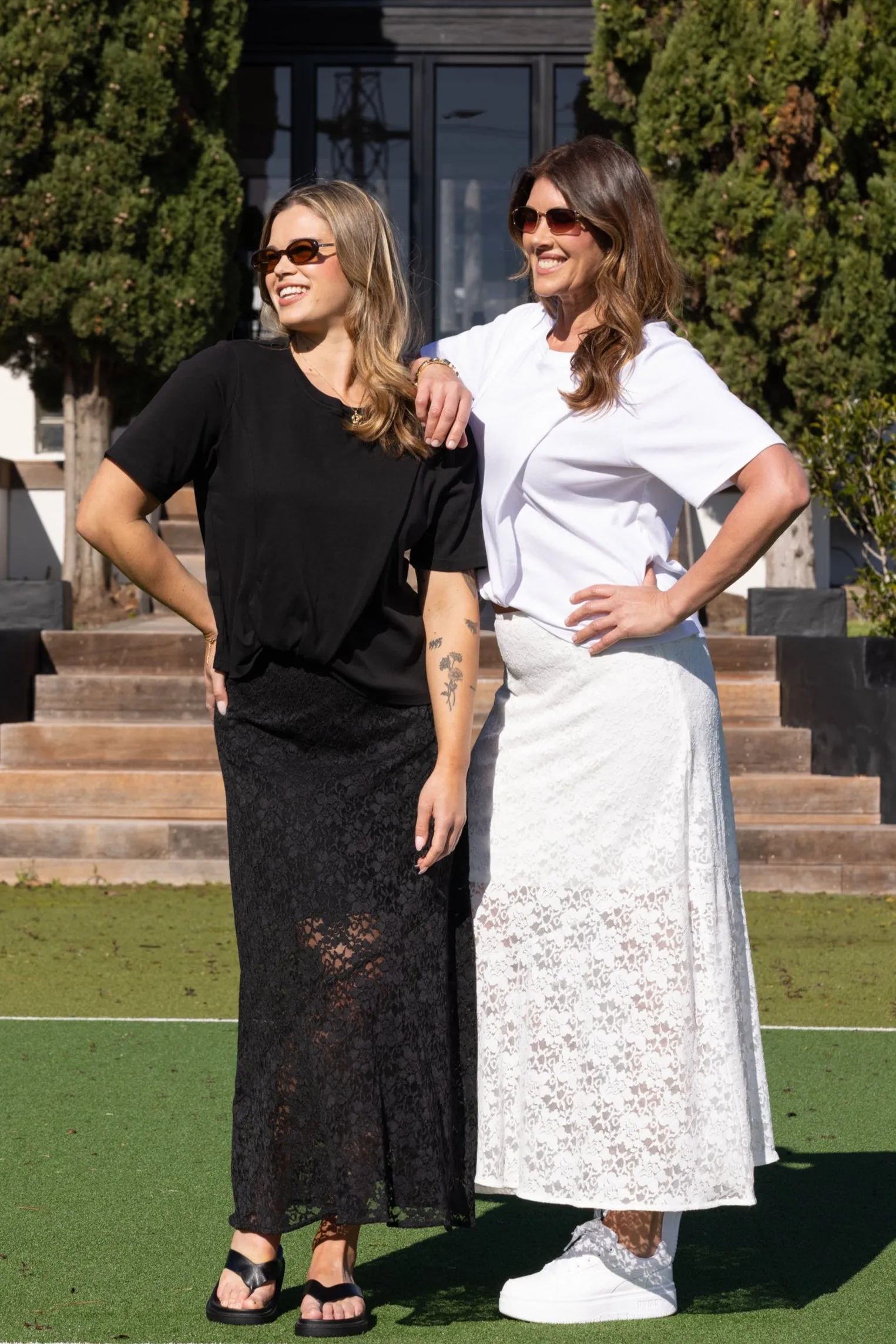 Ayva Opel Lace Maxi Skirt Black sold by Shine On product image thumbnail 2