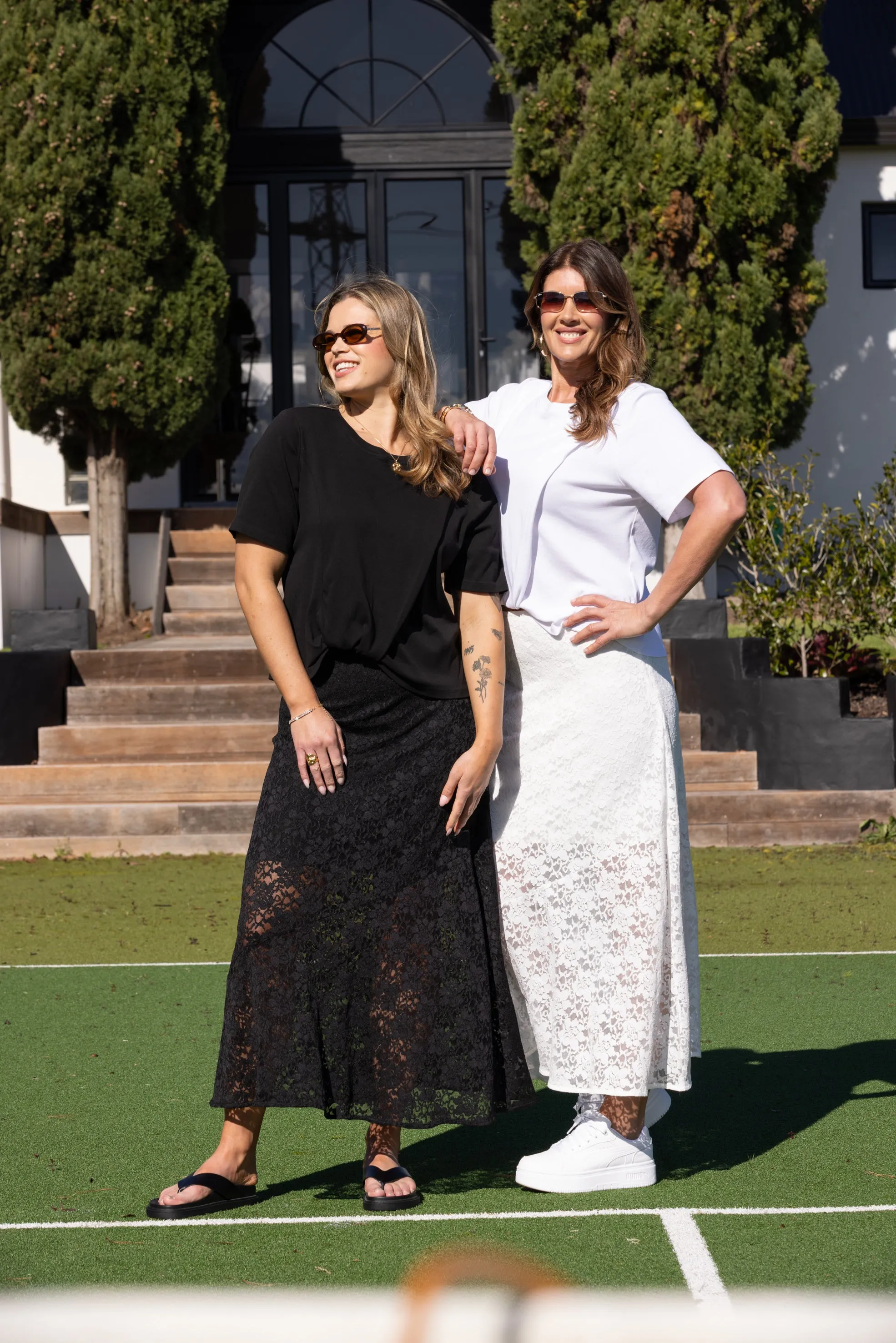 Ayva Opel Lace Maxi Skirt Black sold by Shine On product image thumbnail 4