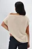 Ayva Remi Asym Knit Top Natural sold by Shine On