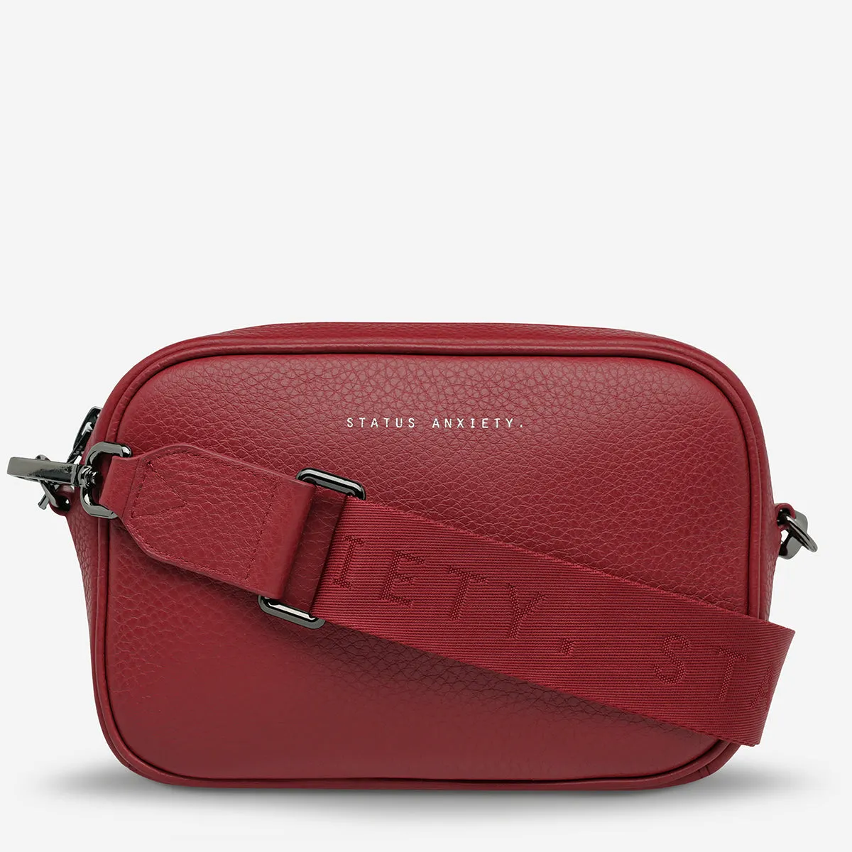 Status Anxiety Plunder With Webbed Strap Rouge sold by Shine On product image thumbnail 4