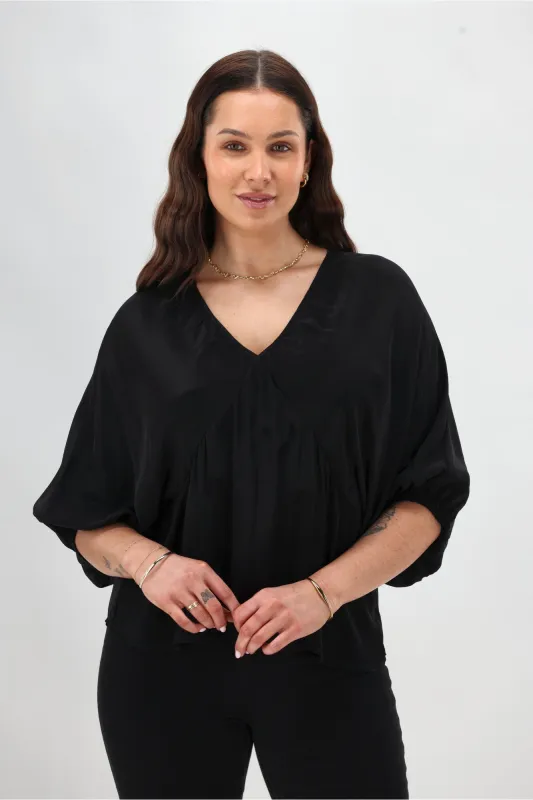 Celebrations By Shine On Lorna Blouson Top Black sold by Shine On
